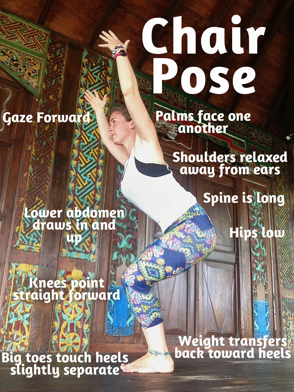 Sol Power Yoga - Pose of the Month: Chair! Finding a proper chair pose is  key to building a strong and sweaty practice. Check out the details below  for alignment cues, benefits