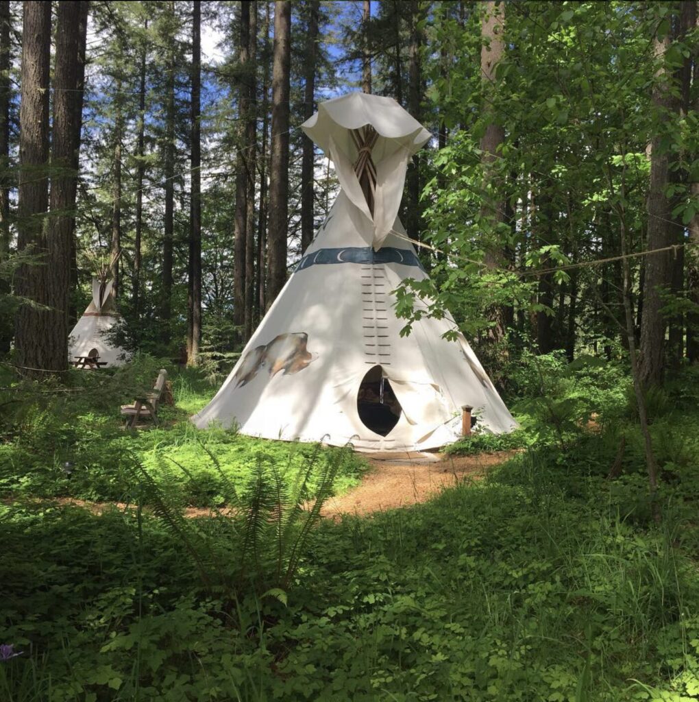 Tipi at Tipi Village Retreat in Oregon