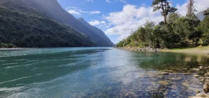 Lake at Tawa Refugio in the lake district of Northern Patagonia