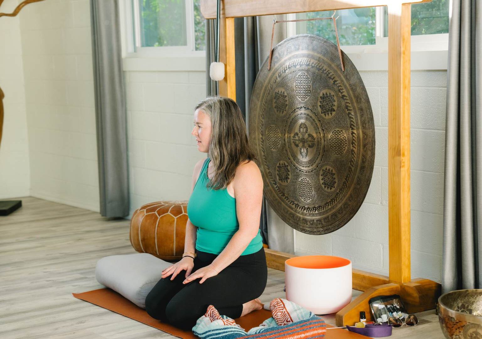 Autumn Adams dharma talk on living in alignment during yoga retreat