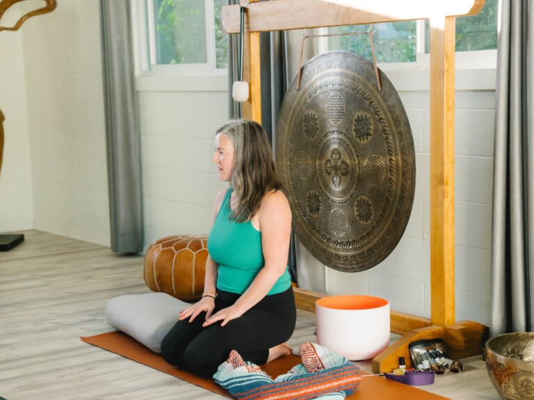 Autumn Adams dharma talk on living in alignment during yoga retreat