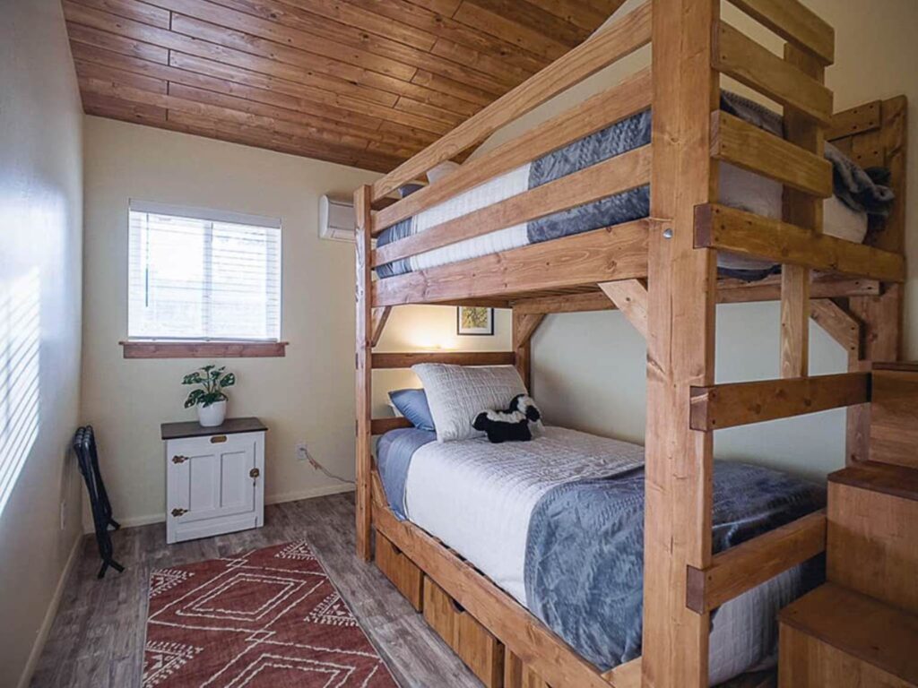 an affordable option to attend a retreat in sedona is the bunk room at Rooted and Wild