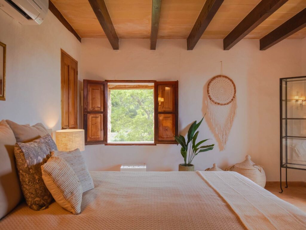 cozy room at Mallorca Spain retreat