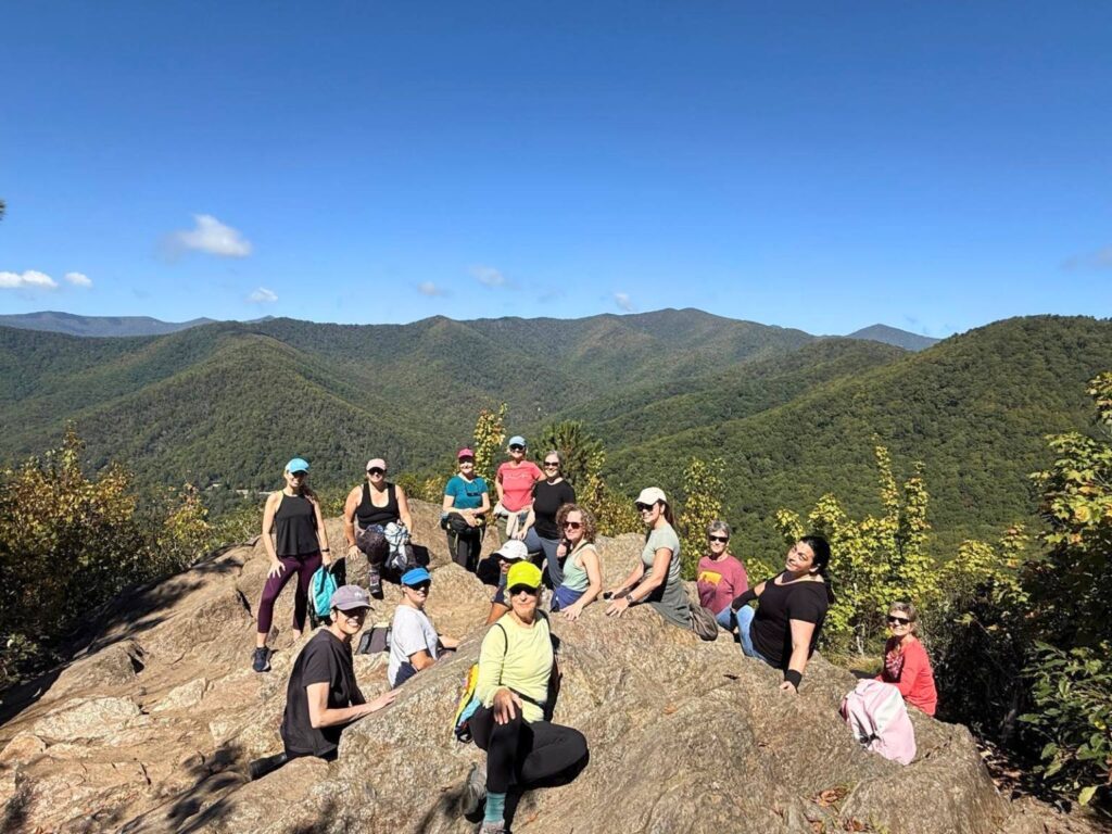 yoga and hiking retreat in North Carolina mountains