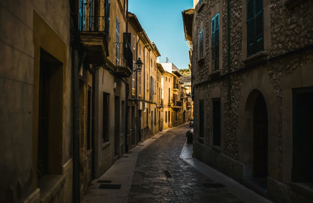 wander narrow streets of Mallorca's quiant villages during a women's yoga retreat in Spain