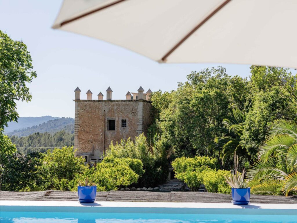 pool with a view during a yoga retreat in mallorca
