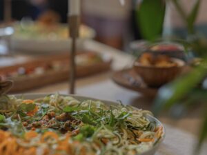 vibrant, nourishing meals at yoga retreat in Mallorca