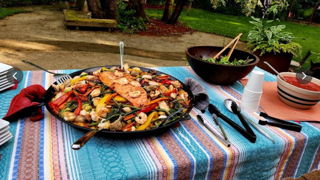 incredible food at women's yoga retreat near Portland