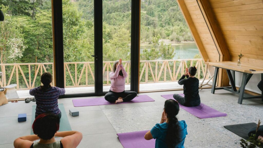 yoga teacher training students learning to teach yoga nidra and private yoga teacher in Bend, Oregon