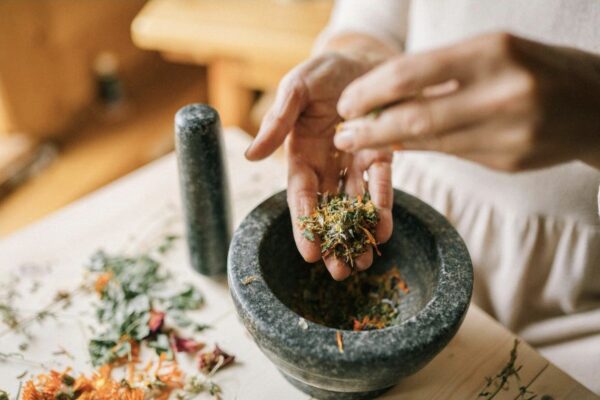 custom blended calming herbal tea for daily ritual and rest