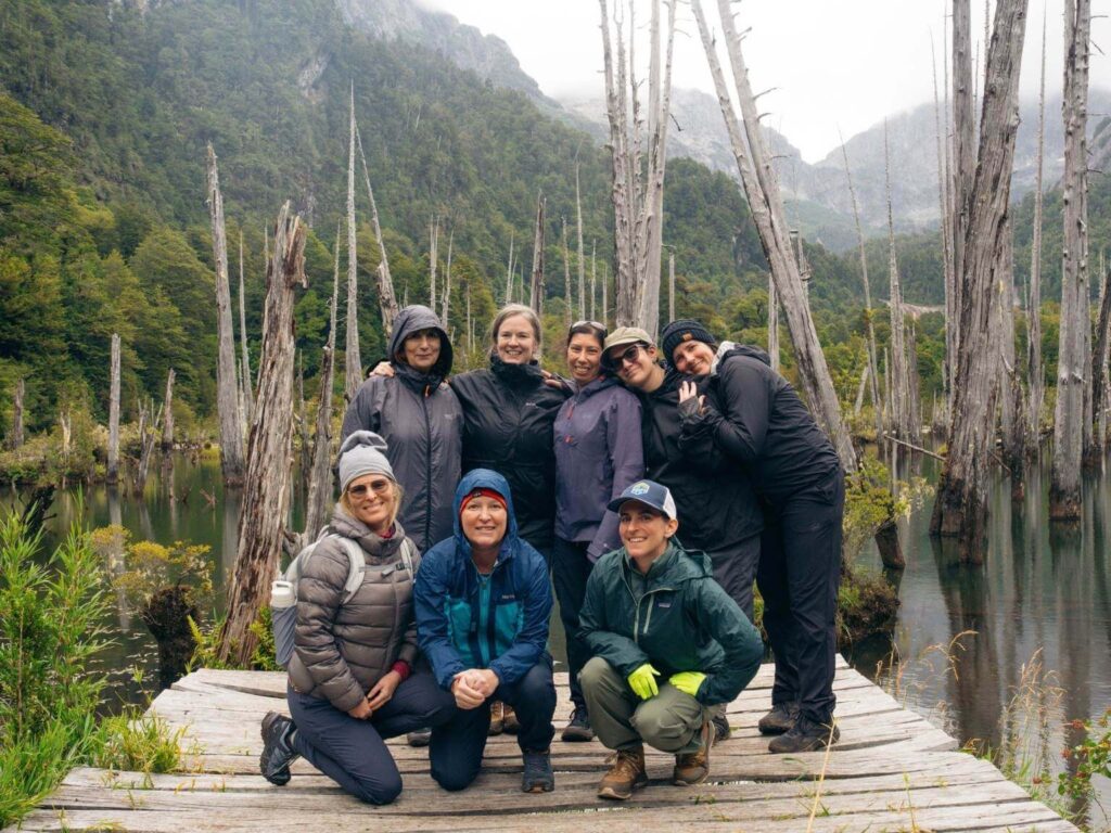 women's yoga and hiking trip in Patagonia, Alerce forest