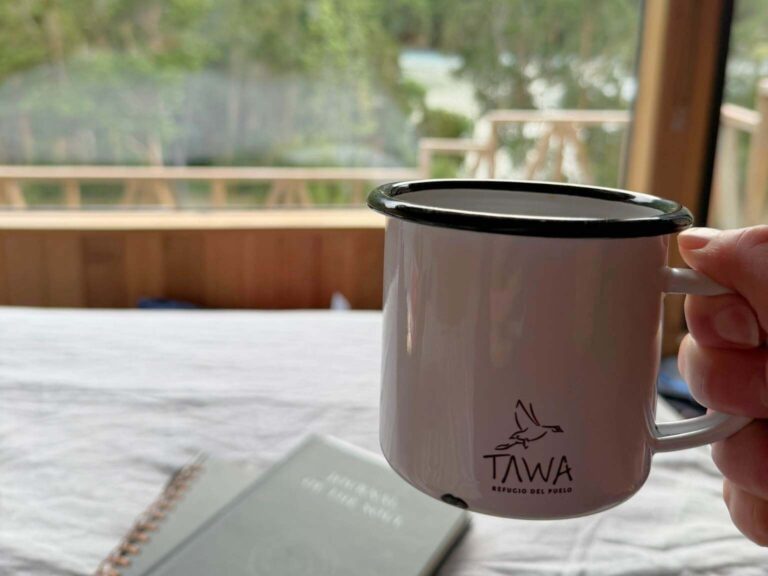 coffee in Bend during a women's adventure retreat in Patagonia
