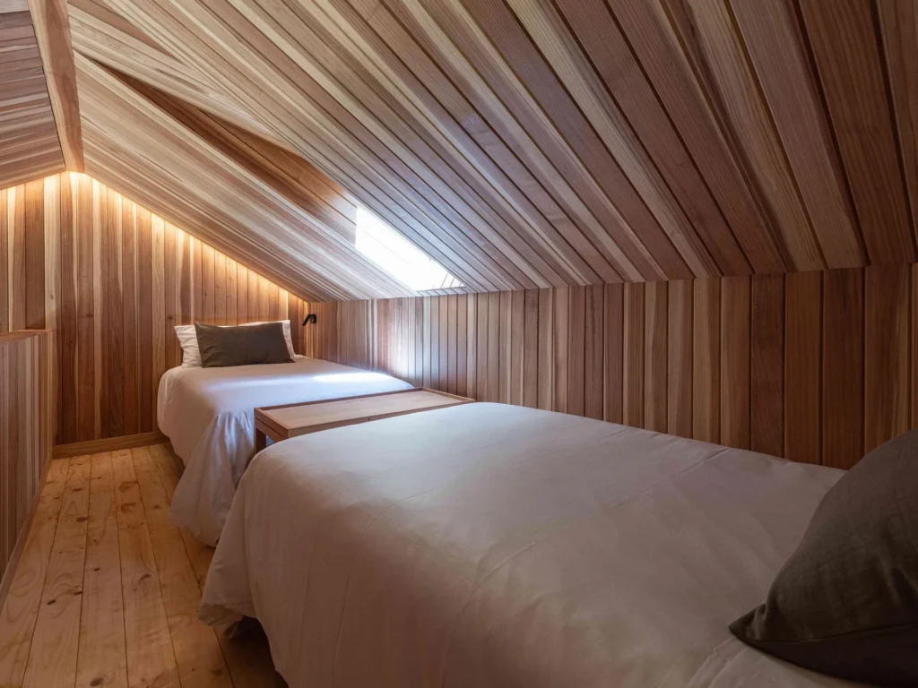 shared quad room on Patagonia yoga retreat