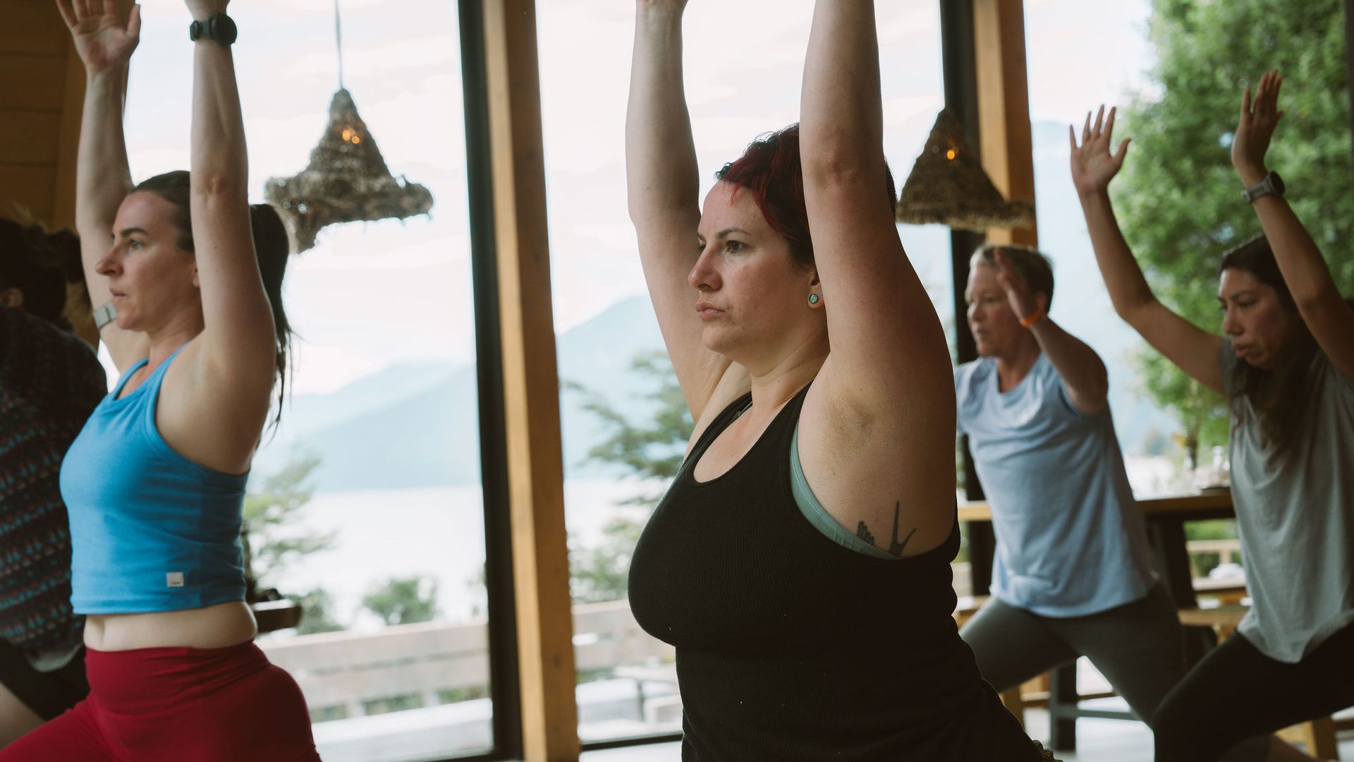 yoga teacher trainees learning to sequence and embody their practice