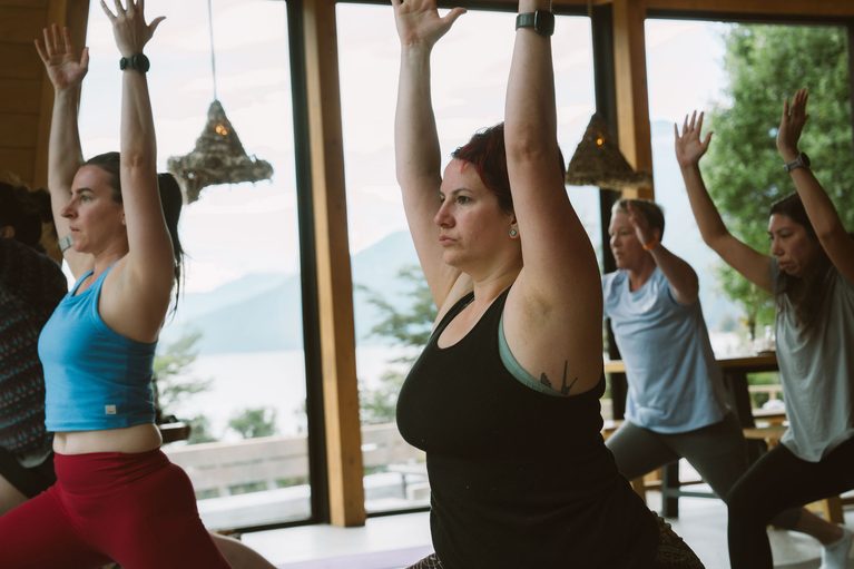yoga teacher trainees learning to sequence and embody their practice