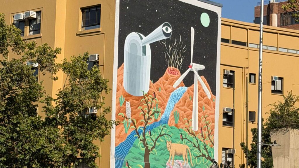 Mural in Santiago