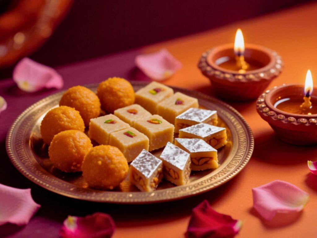 Diwali festival prasad to goddess Lakshmi